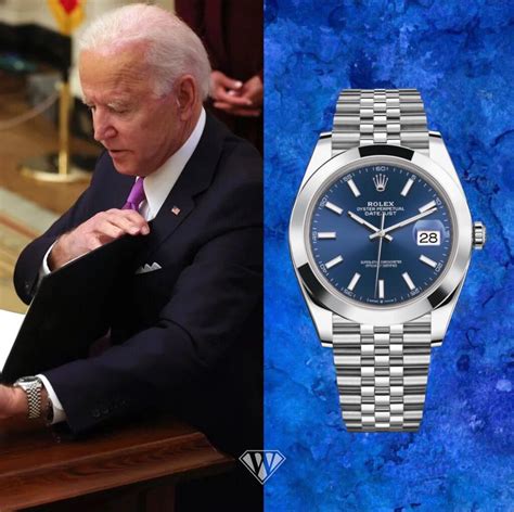 biden rolex model|Rolex datejust 41 president.